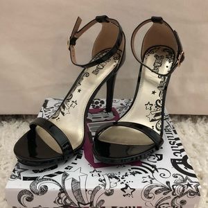 Brash Kailey Strappy Heels (6.5W Black)